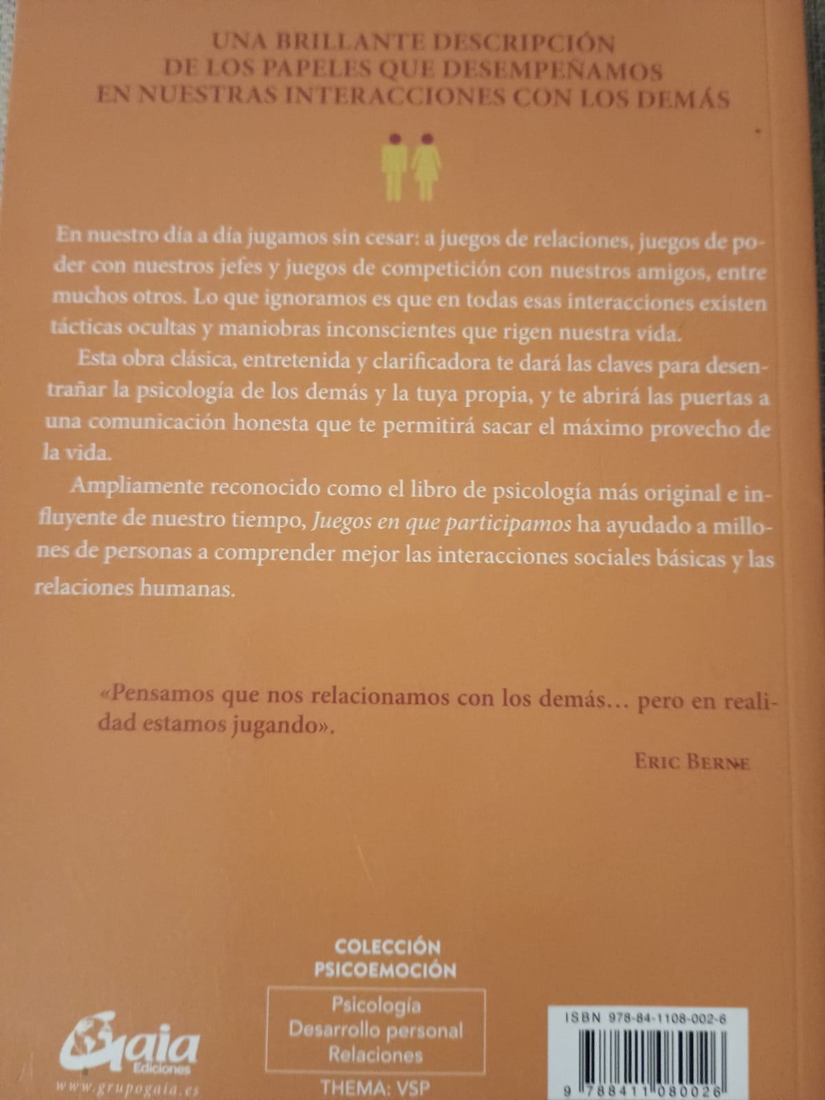 Libro Juego En Los Que Participamos  Eric Berne